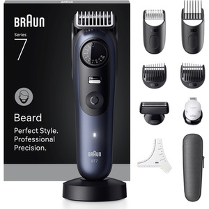 Braun Beard Trimmer Series 7, BT7540, 10 Barbering Tools - Blue