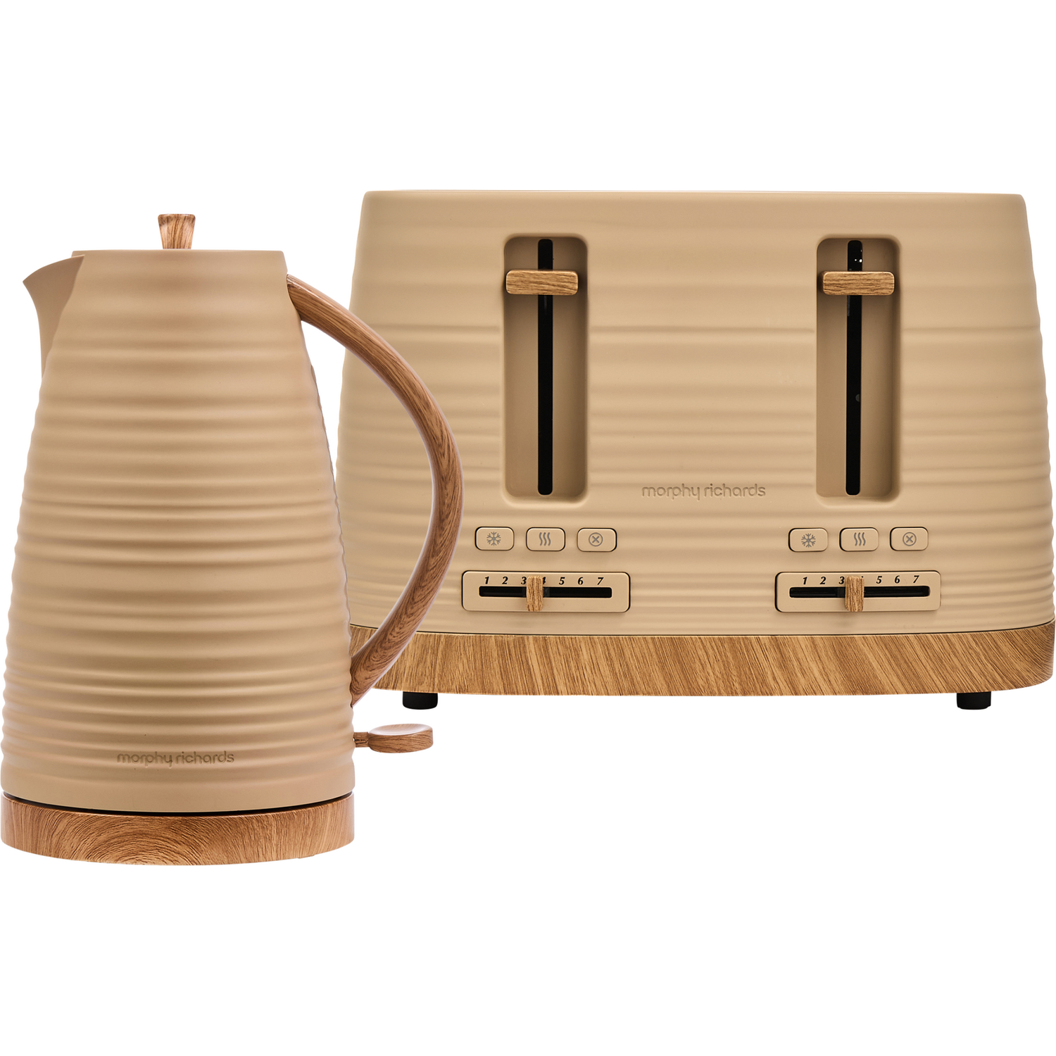 Morphy Richards Clay Kettle And Toaster Set - Brown
