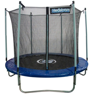 Folding 8ft Garden Trampoline for Kids Boys Girls Outdoor Jump Play