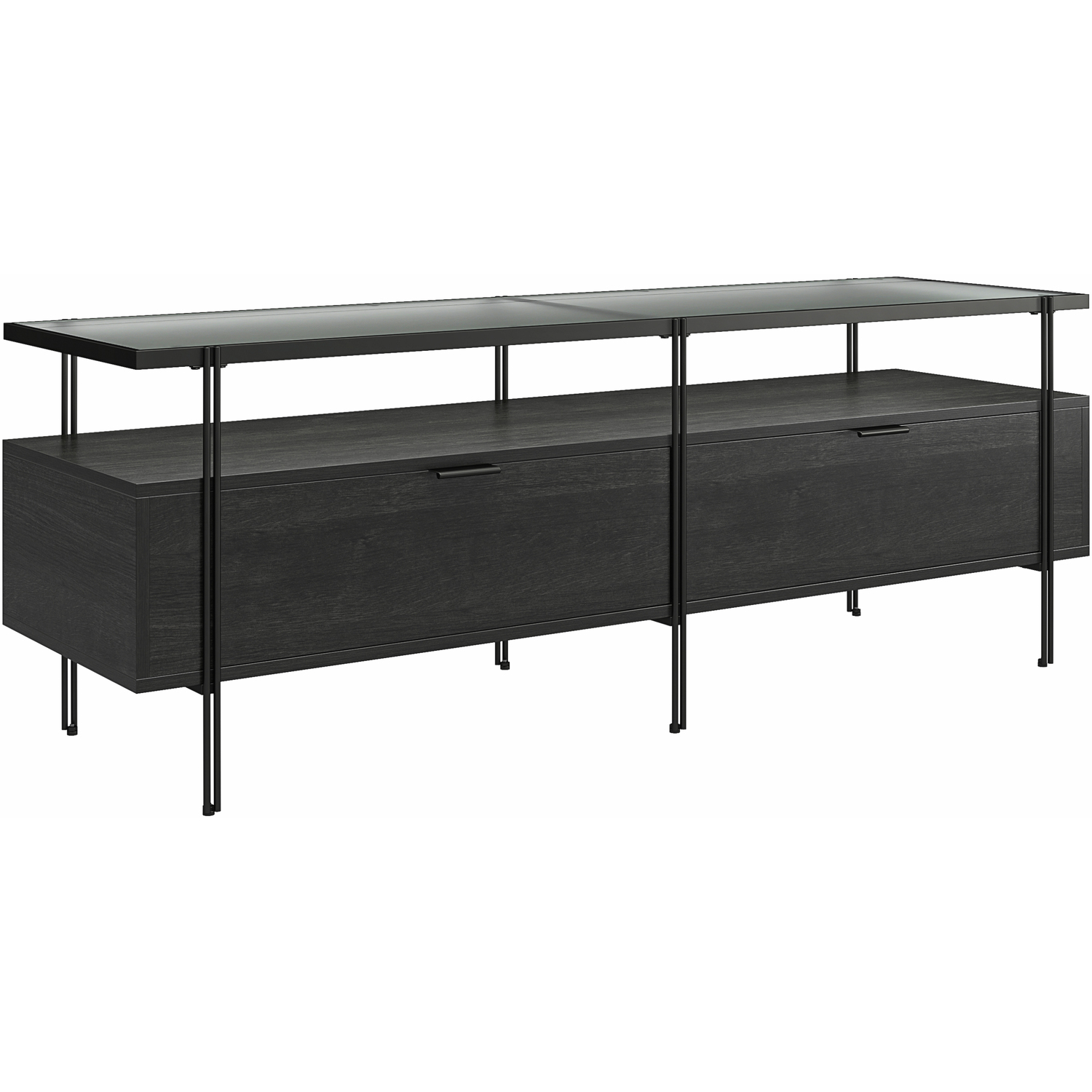 Dorel Wainwright Tv-Stand In Black / Oak - Black