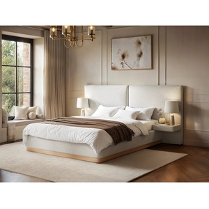 Vera Hotel Bed with Bedside Tables Cream