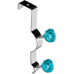 JaxenOver Door Teal Diamantes Double Hook
