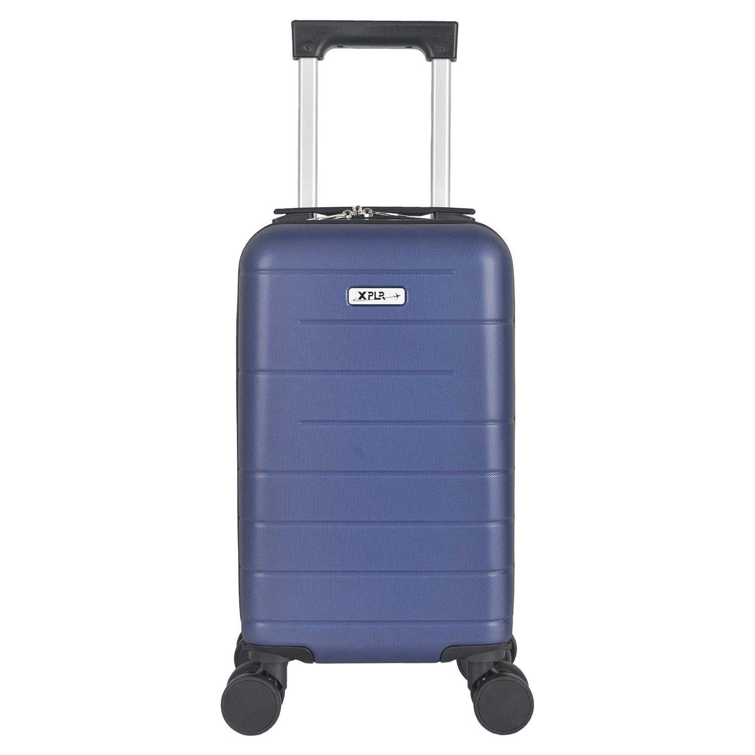 Public Dealz Underseat Lightweight 4 Wheeled Cabin Bag - Blue