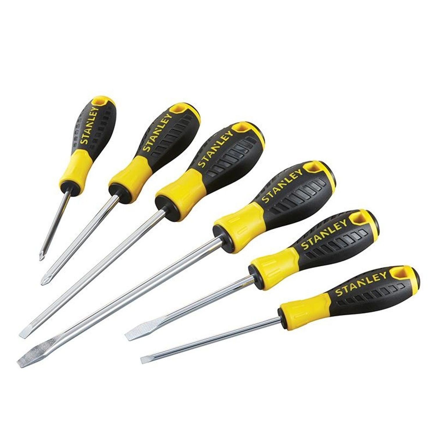 Stanley Hand Tools 0-60-209 Essential Screwdriver Set, 6 Piece - Multi Colour