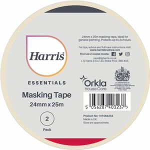 Harris Essentials 24mm Masking Tape (Pack of 2)