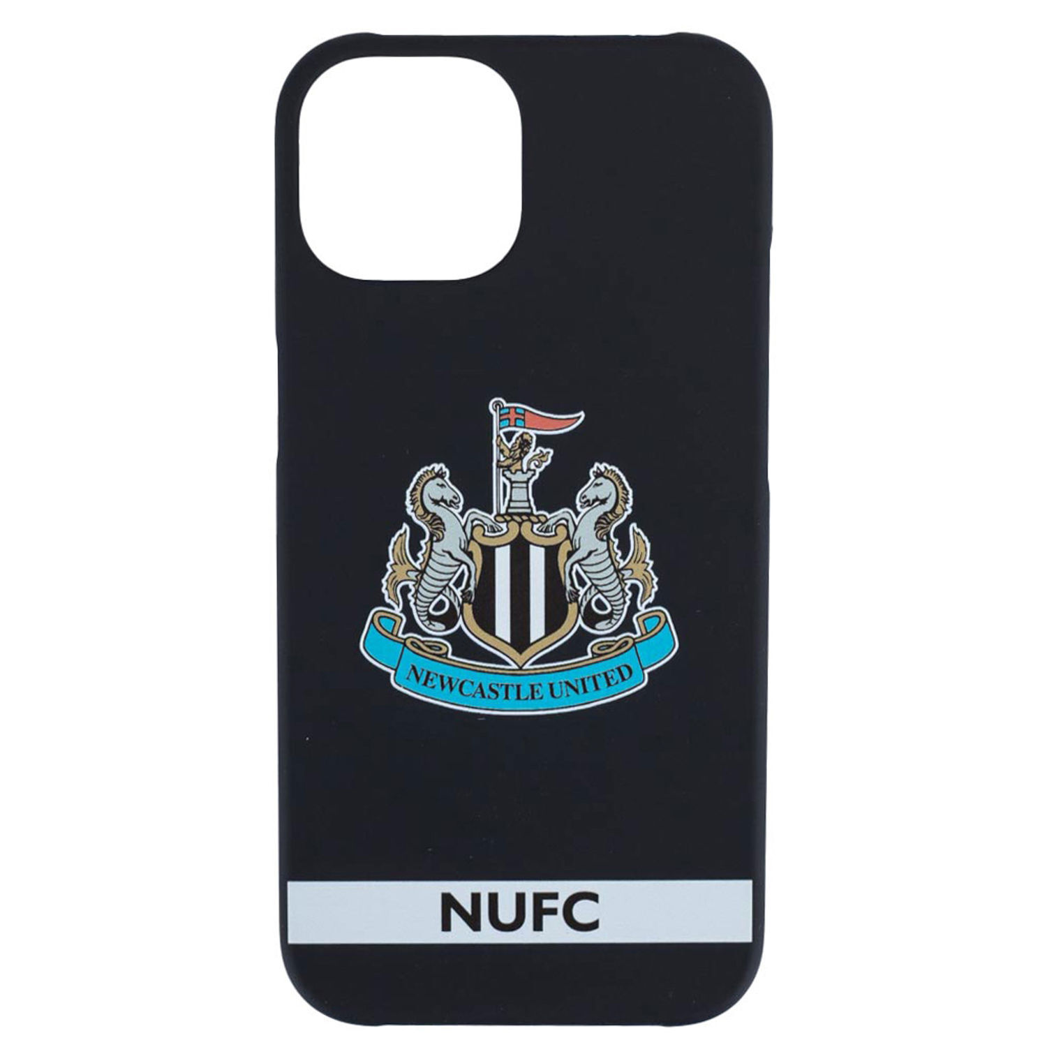 Newcastle United Fc Iphone 15 Compatible Crest Phone Case - Black/White/Grey