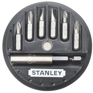 Stanley Tools Insert Bit Set Phillips/Slotted/Pozidriv 7 Piece