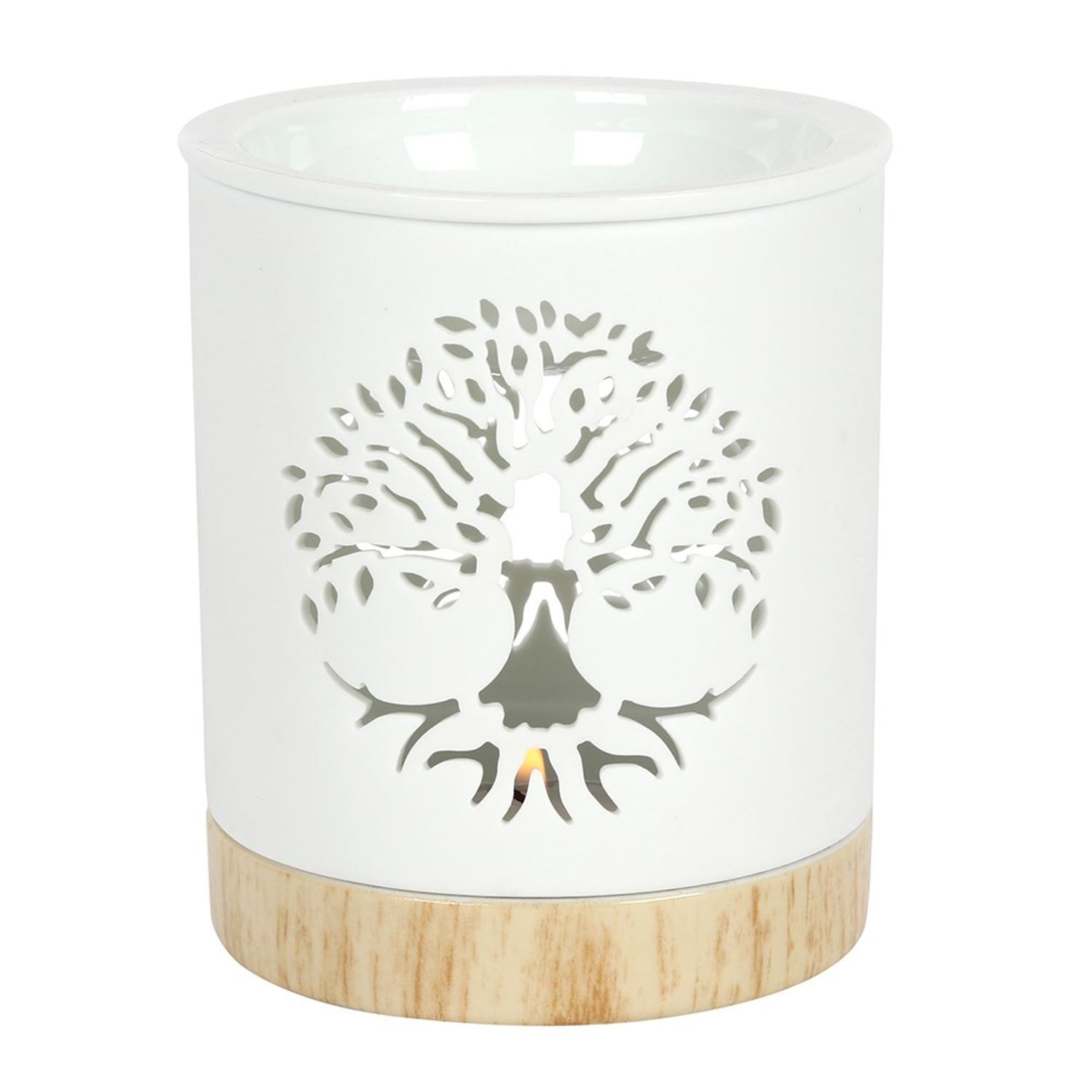  - Something Different Tree Of Life Oil Burner White (One Size) - Image 3