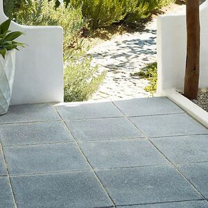 20 Textured Concrete Slabs 450 x 450 mm Dark Grey - 4.05 m²