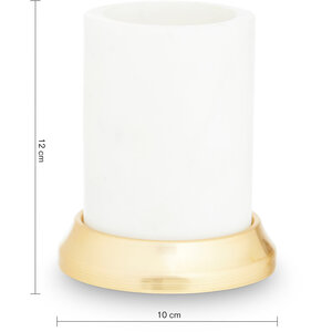 Mako White Marble Tumbler