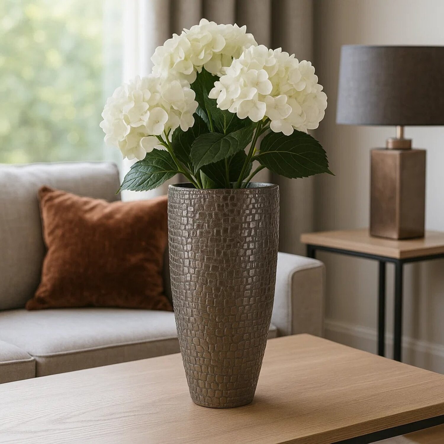 Orsina Arya Pewter Large Vase