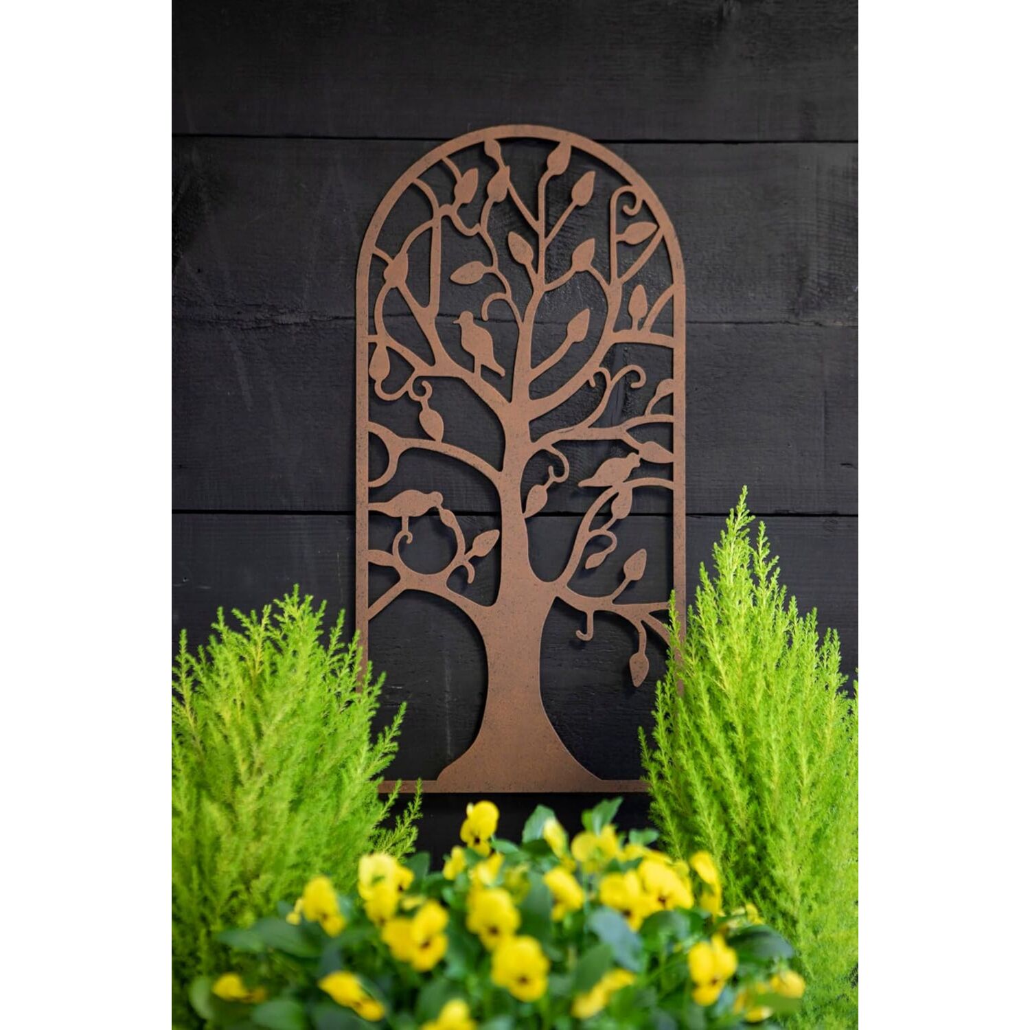 Annibells Rustic Arched Tree Wall Plaque (10227) - Rust