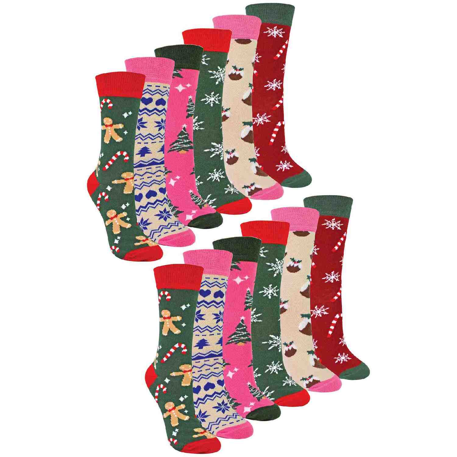 Ladies Christmas Socks | Sock Snob | Womens Colourful Novelty Design Xmas Socks | Gift for Her - Image 3