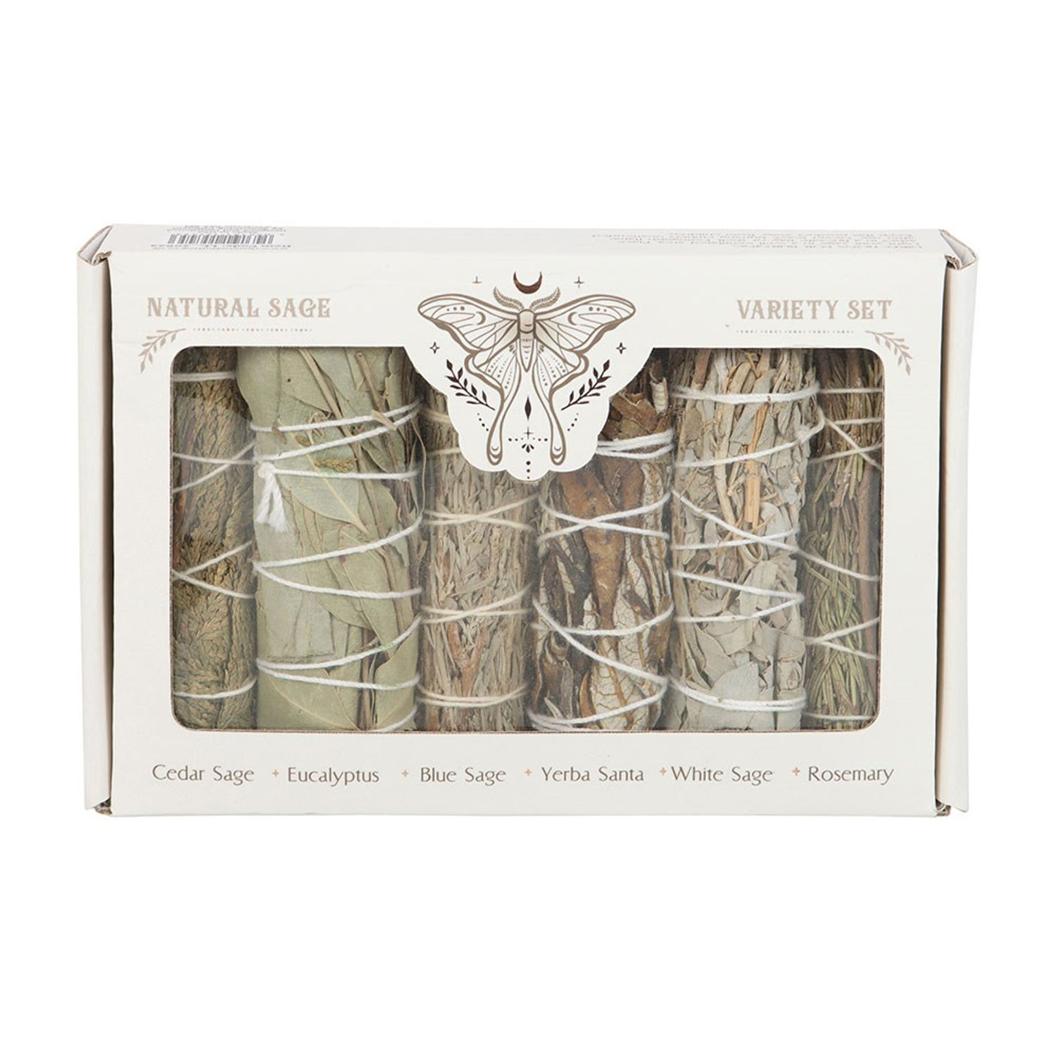 Something Different Sage Smudge Stick Set (Pack of 6) in Green