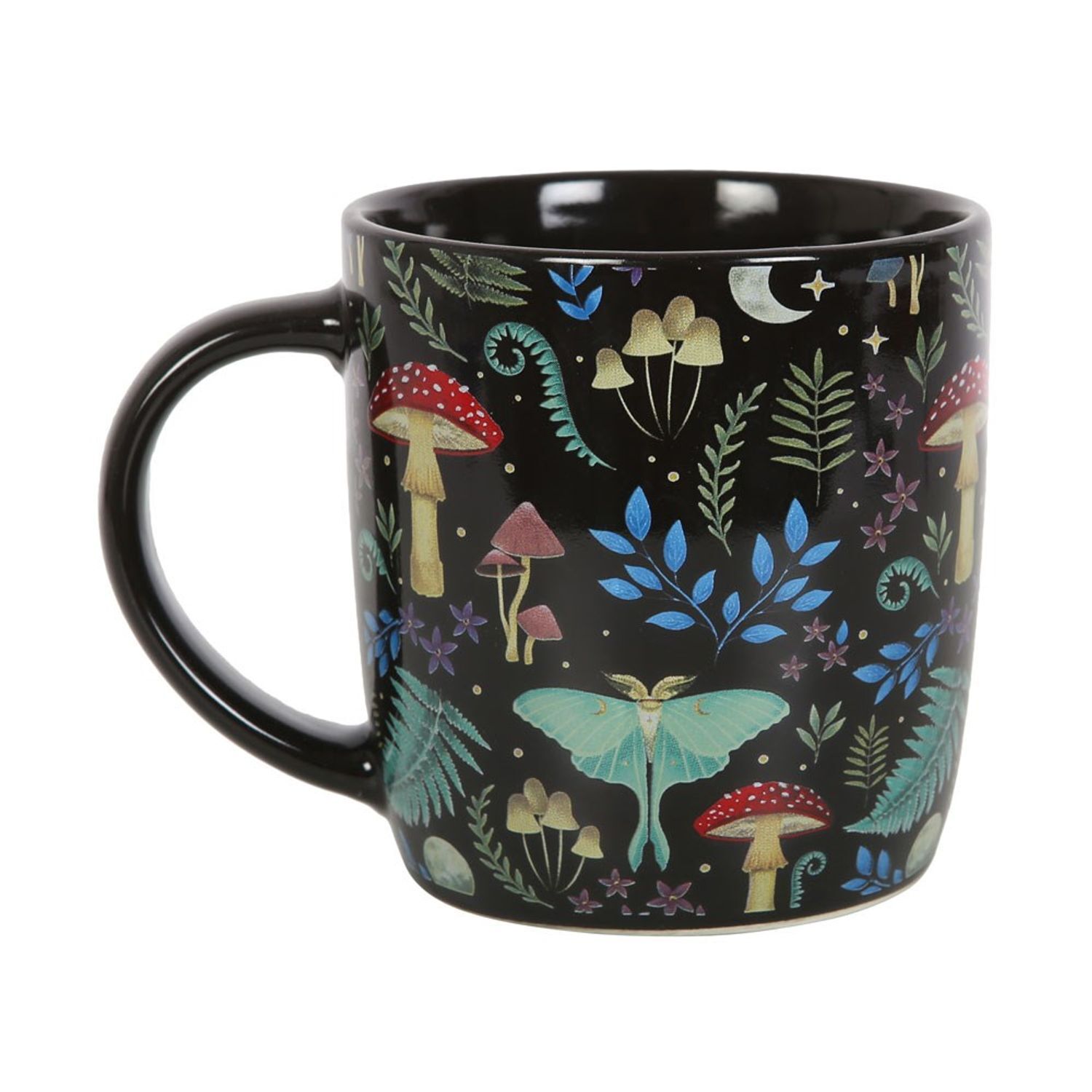 Something Different Dark Forest Mug - Black/Multicoloured