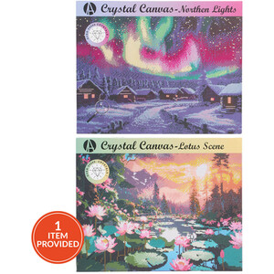Crystal Canvas Northern Lights or Lotus Scene Kit
