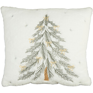 Twinkling Tree Faux Fur Cushion