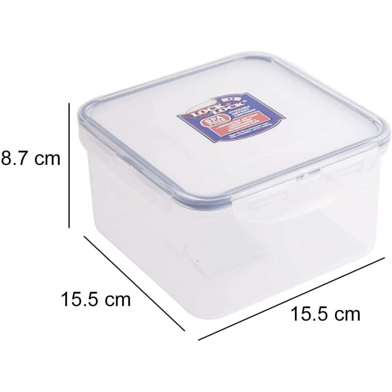 Locknlock Classic Square 1.2L - Clear