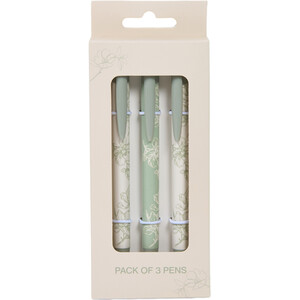 Pack of 3 Floral Design Pens