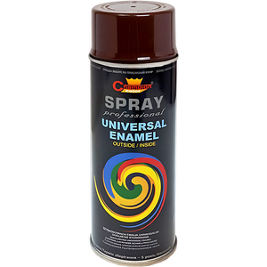 400 mL Mahogany Brown (RAL 8016) Universal Gloss Enamel Spray Paint, Fast Drying