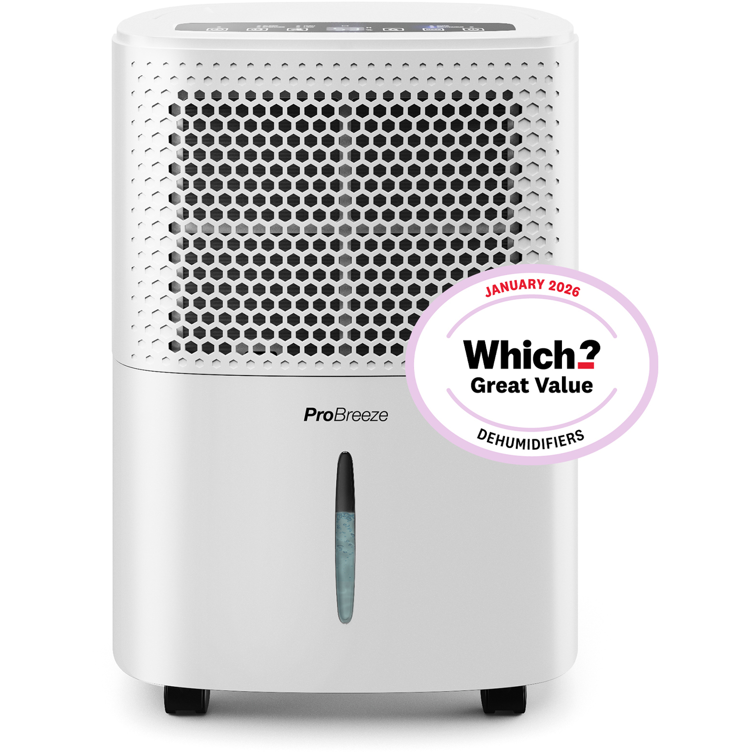 Pro Breeze 12L Low Energy Dehumidifier With Built-In Humidistat