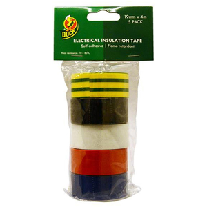 Shurtape, Electrical Tape, Multipack X 5, 19mm x 4m, Insulation