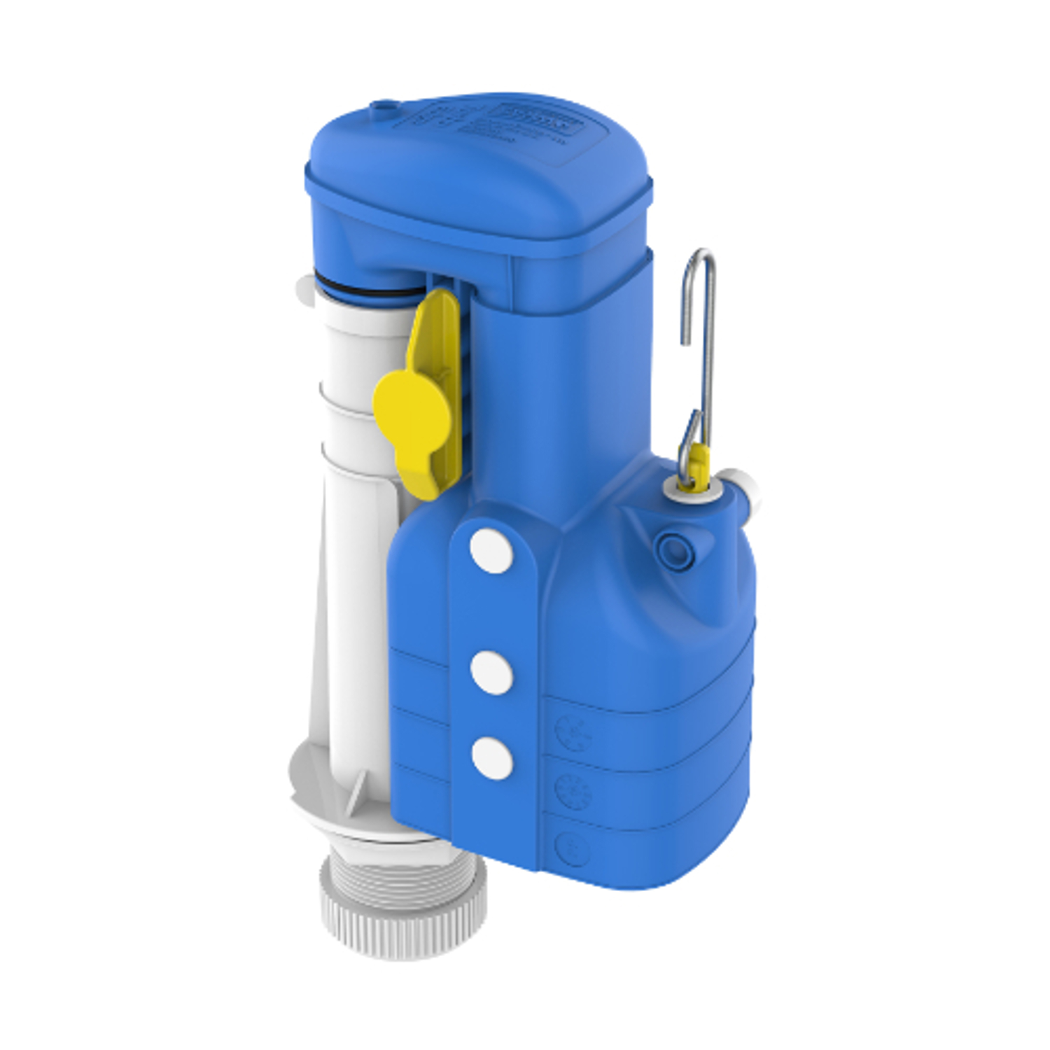 Dudley Turbo Edge Compact Syphon 6/7/9Ltr (Adjustable 191-241Mm) White/Yellow - Image 6