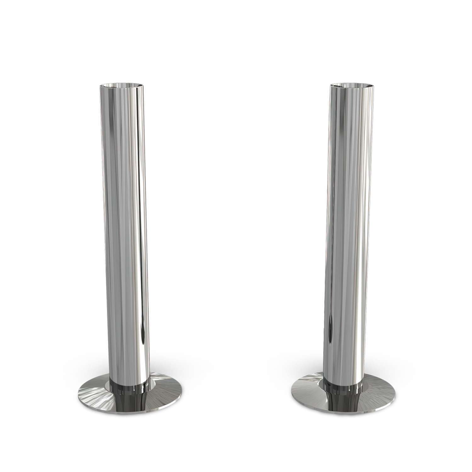 B&Q - Talus Polished & Lacquered Radiator Pipe Covers Chrome130mm - Image 2