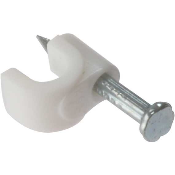 ForgeFix round cable clips 9-11mm white box of 100
