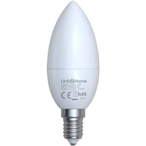 Link2Home WiFi LED opal candle bulb (SES E14) 5W 400 lm dimmable white + RGB
