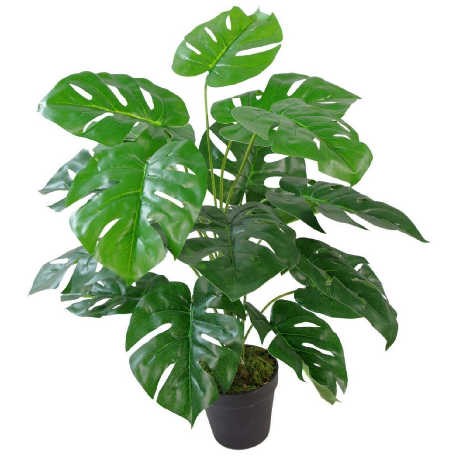 Artificial Monstera Plant Potted Indoor Home Decor - Green