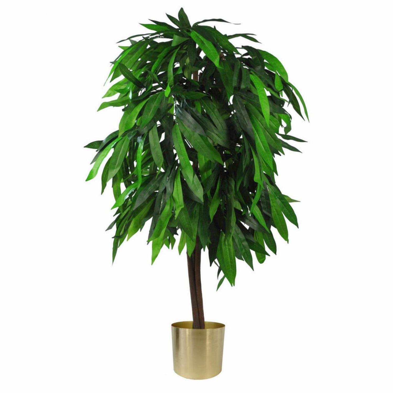 Artificial Mango Tree with Glossy Green Leaves