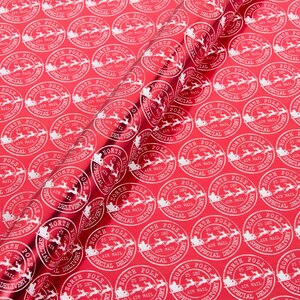 North Pole Stamp Gift Wrapping Paper