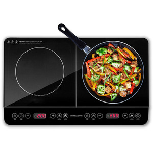 Double Induction Hob - black