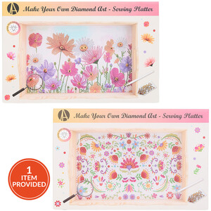 Make Your Own Serving Platter Diamond Art Kit
