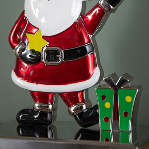 17cm Santa Christmas Stocking Hanger with Weighted Base