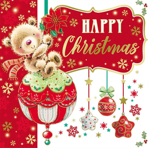 FestiveCuteTeddyBearChristmasBoxedCards
