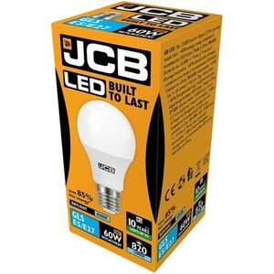 JCB LED A60 806lm Opal 10w Light Bulb E27 6500k
