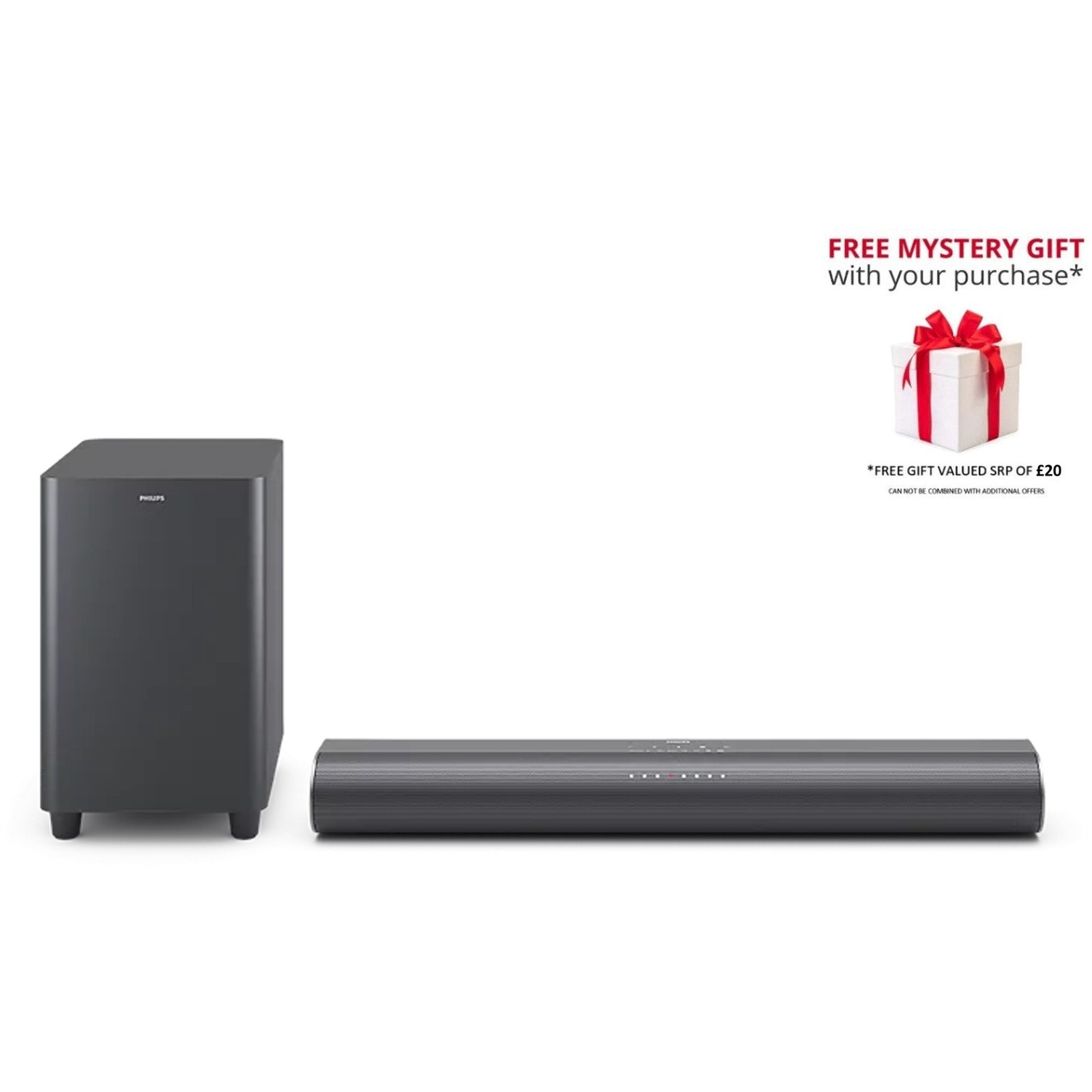Philips Tab6100 Ultra Compact Immersive Audio Bluetooth Soundbar - Black
