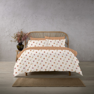 Orange / Single Autumn Pumpkins Duvet Set shot 18140644