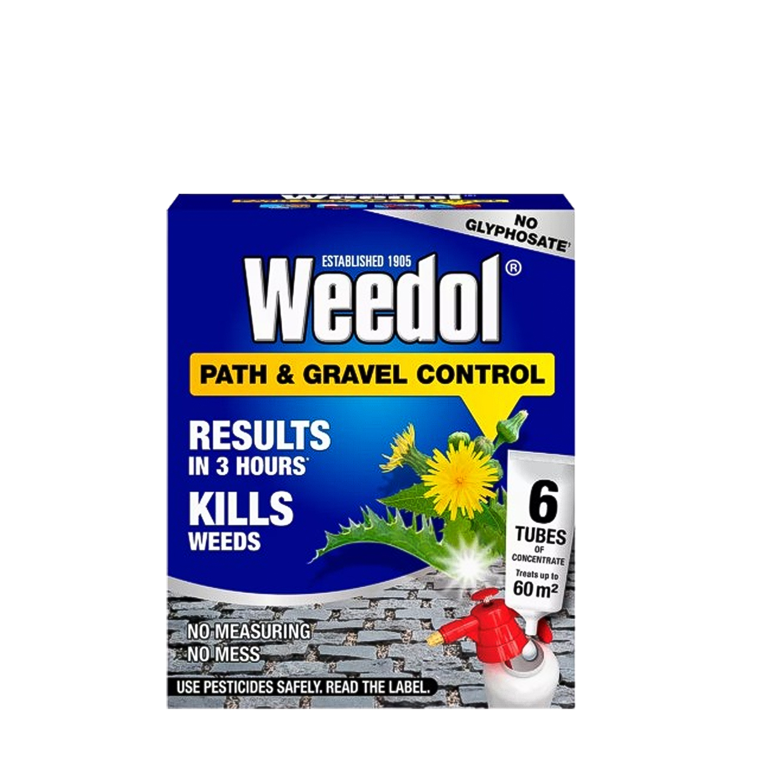Weedol Path & Gravel Control Concentrate Tubes - Yellow