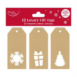 Pack-of-12-Die-Cut-Kraft-Christmas-Gift-Tags