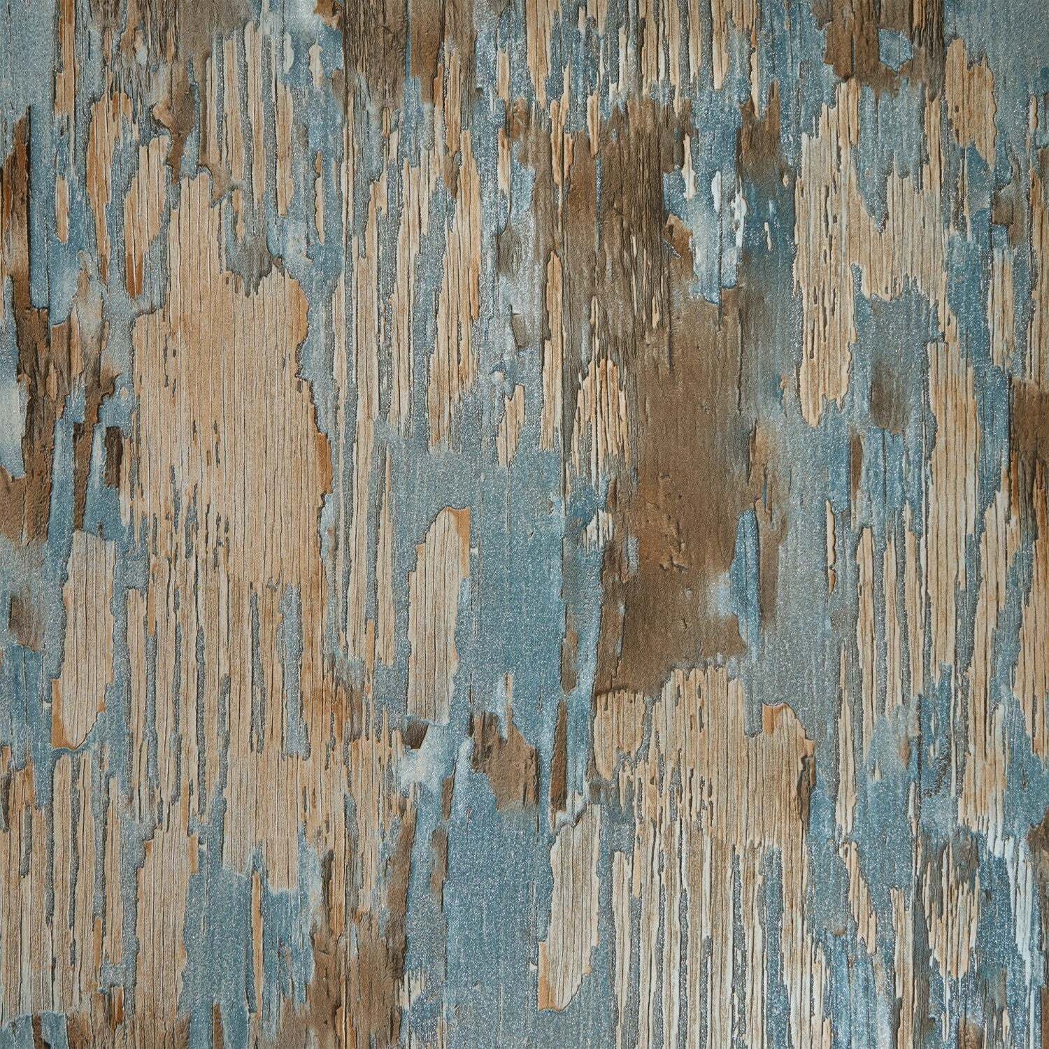B&Q -  Sample Of Novara Wallpaper In BlueBrown And Silver Glitter - Image 2