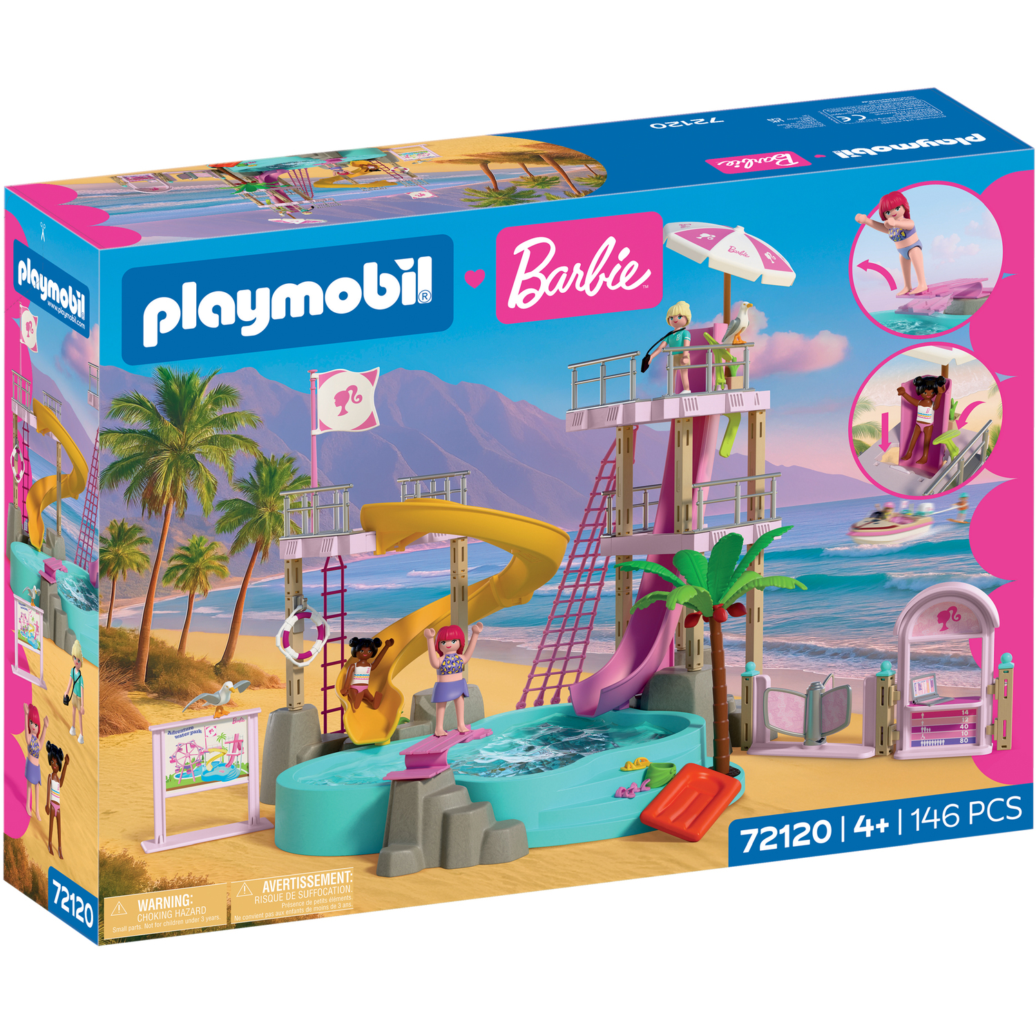 PLAYMOBIL x Barbie Waterpark - Pink