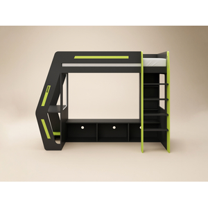 Alister Gaming High Sleeper with Desk and TV Stand