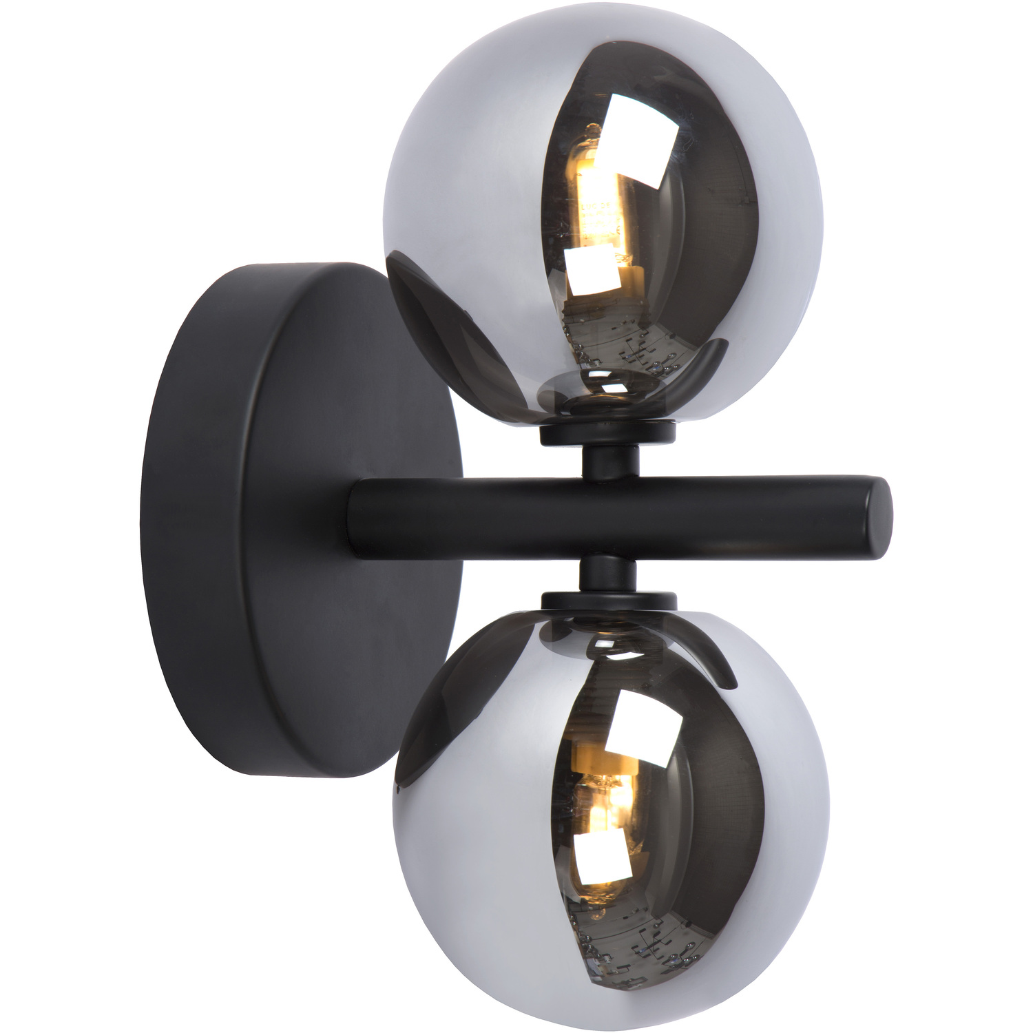 Lucide Unisex Black 'Tycho' Modern Dimmable Stylish Indoor Decor Retro Wall Light 2Xg9 In Size 2 - Image 4