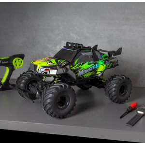 RED5 Rock Monster Truck Remote Control With Lights & Water Spray Feature