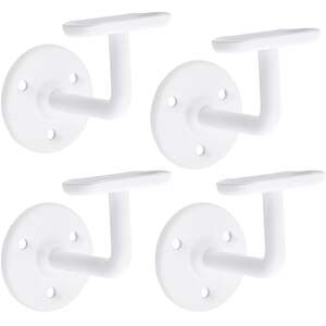 Handrail Bannister Supports, White, Pack of 5