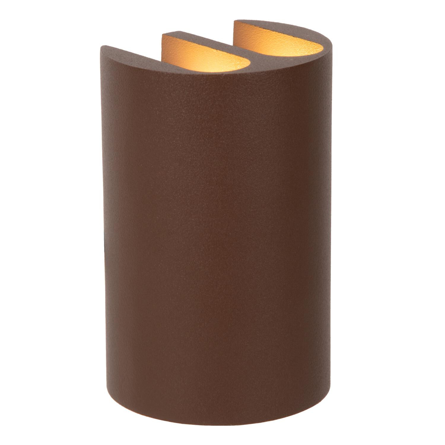 B&Q - York Led Outdoor Up & Down Wall Lght Rust Brown - Image 2