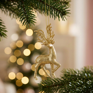 Glitter Reindeer Decoration